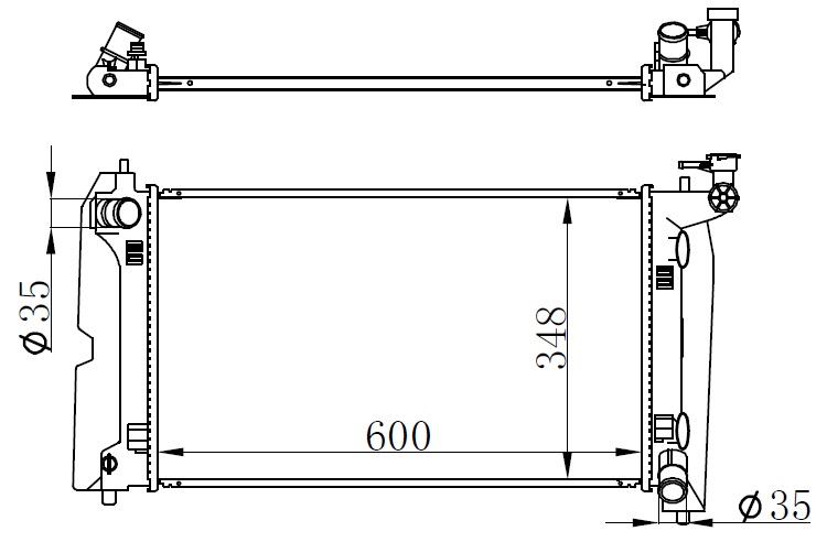 Su Radyatörü - BTO505016 Ürün Görseli