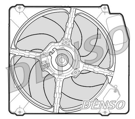 DENSO DER01203 Soğutma Sistemi Fan - ALFA ROMEO 155 (167_) uyumlu