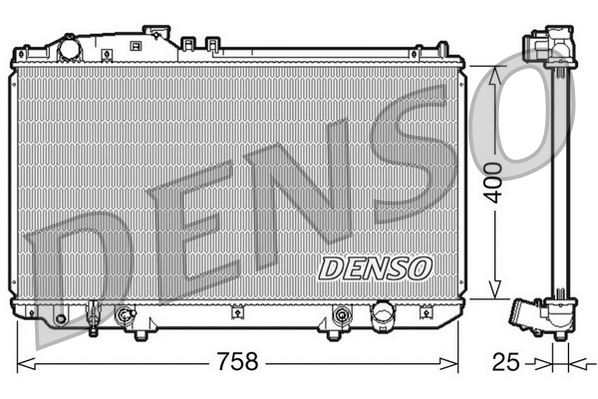 DENSO DRM51006 Soğutma Sistemi Su Soğutucu & Parçaları - LEXUS SC Cabrio (UZZ40_) uyumlu