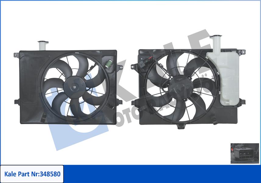 KALE OTO RADYATÖR 348580 Soğutma Sistemi Fan - HYUNDAI i30 (GD) uyumlu