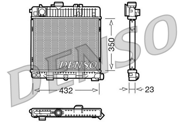 DENSO DRM05026 Soğutma Sistemi Su Soğutucu & Parçaları - BMW 3 (E30) uyumlu
