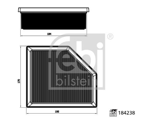 FEBI BILSTEIN 184238 Motor Hava Filtresi
