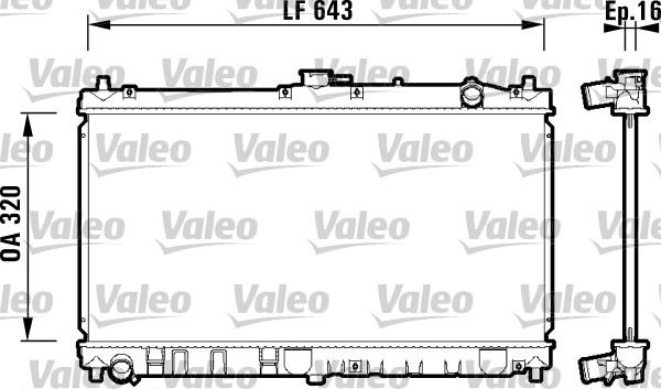 VALEO 734119 Soğutma Sistemi Su Soğutucu & Parçaları - MAZDA MX-5 II (NB) uyumlu