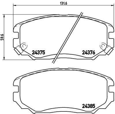 VALEO 670348 Fren Sistemleri Fren Balatası - HYUNDAI ix20 (JC) uyumlu