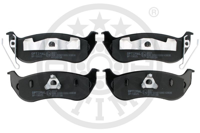 OPTIMAL BP-13025 Fren Sistemleri Fren Balatası - JEEP WRANGLER II (TJ) uyumlu