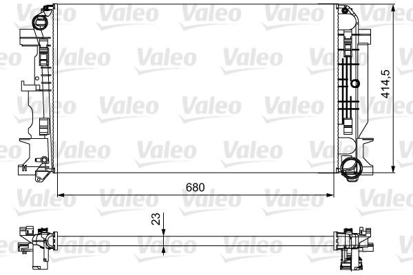 VALEO 734926 Soğutma Sistemi Su Soğutucu & Parçaları - MERCEDES-BENZ SPRINTER 3,5-t Panelvan/Van (B906) uyumlu