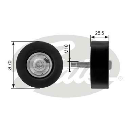 GATES T36200 Motor Yönlendirme & Kılavuz Makarası - FORD FOCUS I (DAW, DBW) uyumlu