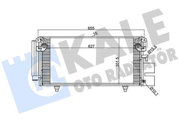KALE OTO RADYATÖR 389900 İklimlendirme Sistemi Klima Radyatörü - SUBARU OUTBACK (BL, BP) uyumlu