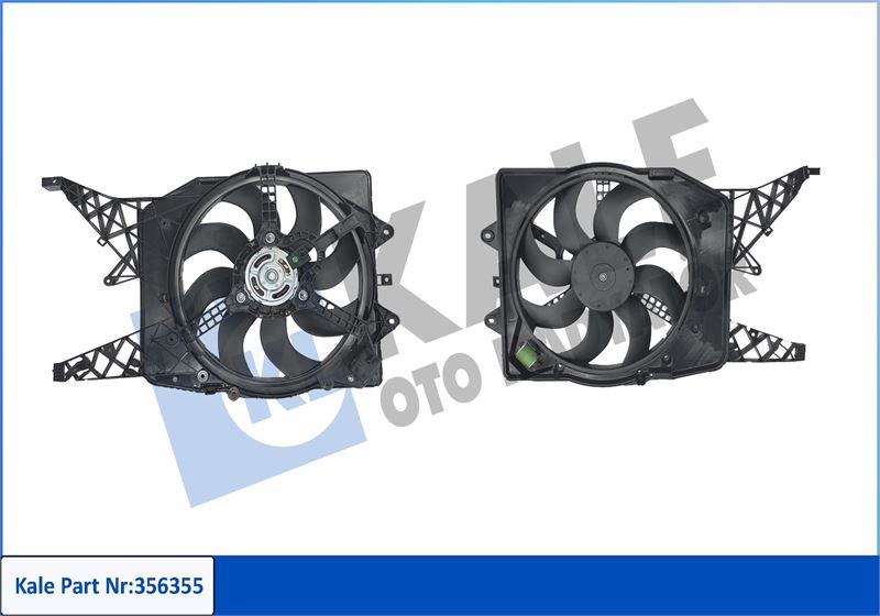 KALE OTO RADYATÖR 356355 Soğutma Sistemi Fan - OPEL CORSA D Kasa/eğik arka (S07) uyumlu