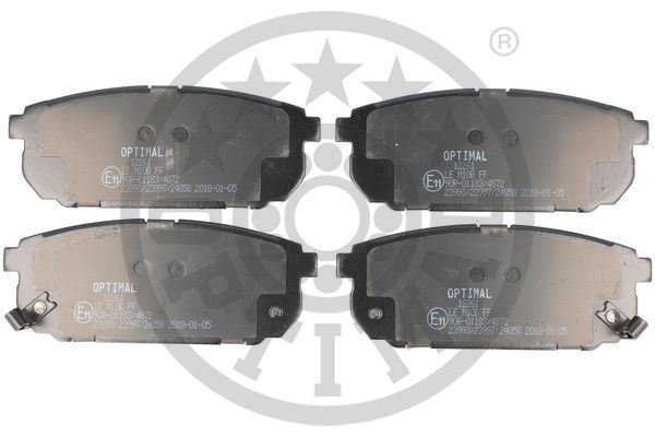 OPTIMAL BP-12261 Fren Sistemleri Fren Balatası - KIA SORENTO I (JC) uyumlu