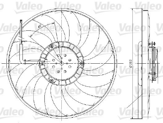 VALEO 696017 Soğutma Sistemi Fan - AUDI A6 C6 (4F2) uyumlu