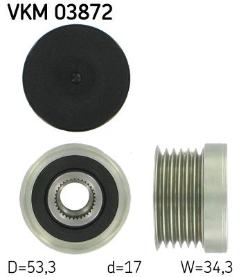 SKF VKM 03872 Elektrik Sistemi Alternatör - BMW 3 Touring (E91) uyumlu