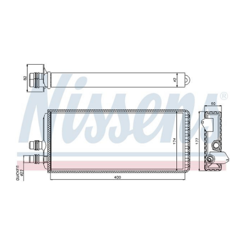 NISSENS 71815 İklimlendirme Sistemi İç Mekan Isı Değiştirici - IVECO STRALIS II uyumlu