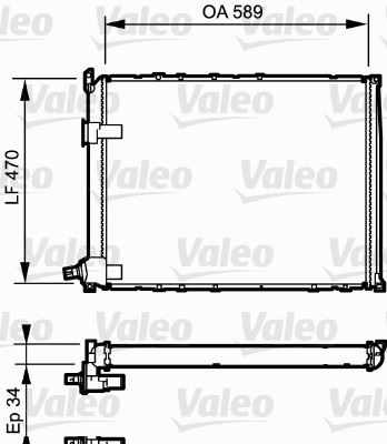 VALEO 730548 Soğutma Sistemi Su Soğutucu & Parçaları - RENAULT SAFRANE I (B54_) uyumlu