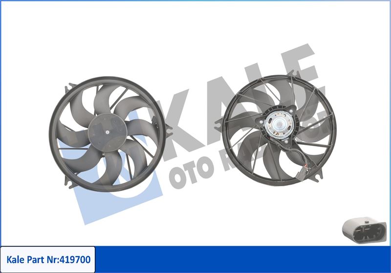 KALE OTO RADYATÖR 419700 Soğutma Sistemi Fan - PEUGEOT 206 Hatchback (2A/C) uyumlu