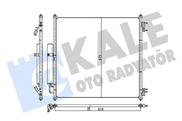 KALE OTO RADYATÖR 357820 İklimlendirme Sistemi Klima Radyatörü - LAND ROVER RANGE ROVER IV (L405) uyumlu