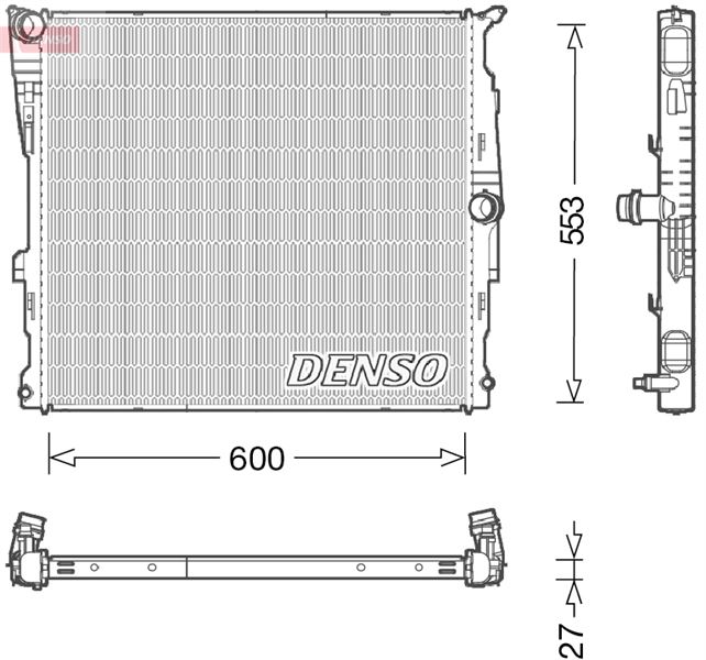 DENSO DRM05008 Soğutma Sistemi Su Soğutucu & Parçaları - BMW X3 (F25) uyumlu