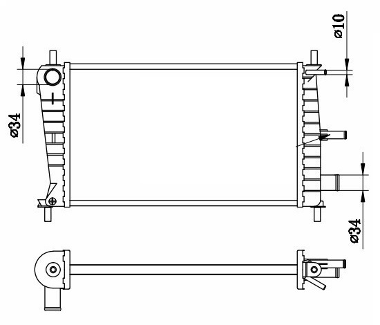 Su Radyatörü - BFR901016 Ürün Görseli