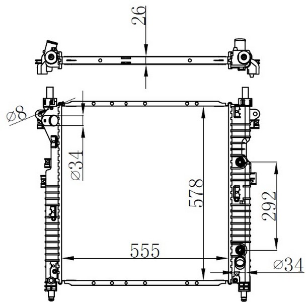 Su Radyatörü - BSS050026 Ürün Görseli