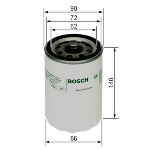 BOSCH 0 451 103 347 Motor Yağ Filtresi - VW PASSAT B3/B4 (3A2, 35I) uyumlu