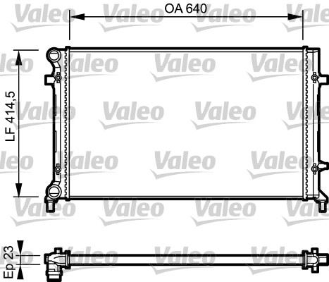 VALEO 734332 Soğutma Sistemi Su Soğutucu & Parçaları - VW GOLF PLUS V (5M1, 521) uyumlu