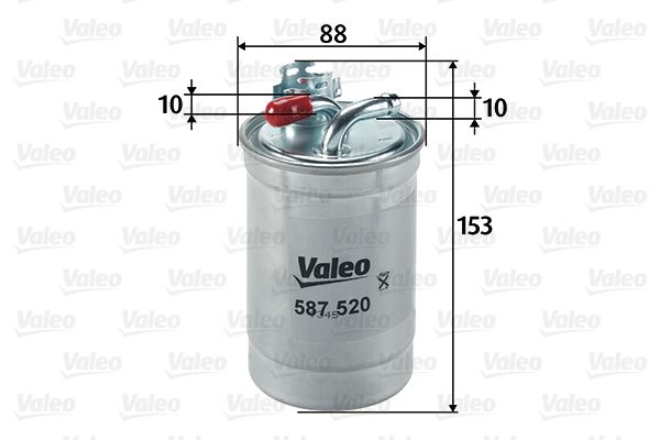 VALEO 587520 Yakıt Sistemi Yakıt Filtresi - AUDI A6 C6 (4F2) uyumlu