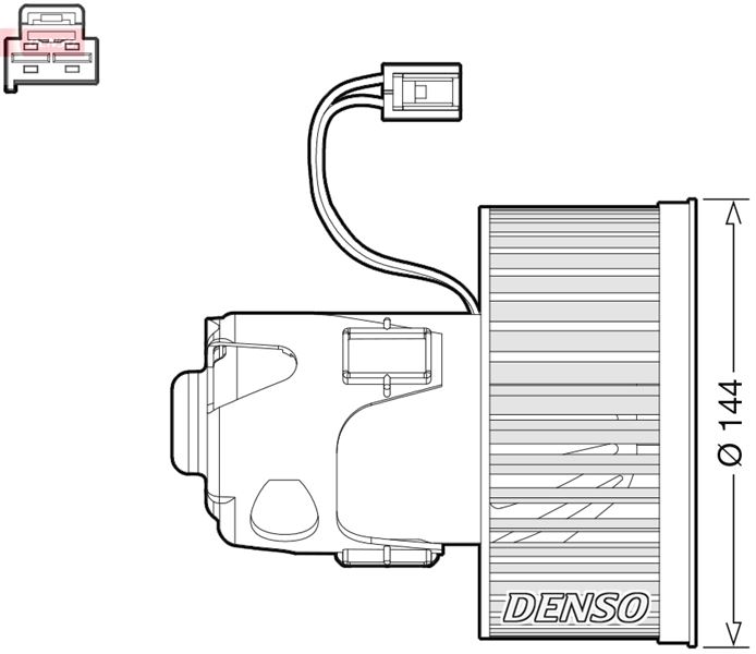 DENSO DEA05008 İklimlendirme Sistemi Fan Parçaları - BMW 5 (F10) uyumlu