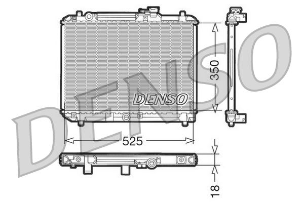 DENSO DRM47001 Soğutma Sistemi Su Soğutucu & Parçaları - SUZUKI BALENO Hatchback (EG) uyumlu