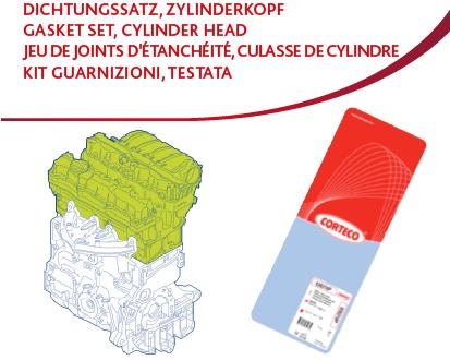 CORTECO 49379244 Motor Silindir Kafa Contası - RENAULT MODUS / GRAND MODUS (F/JP0_) uyumlu