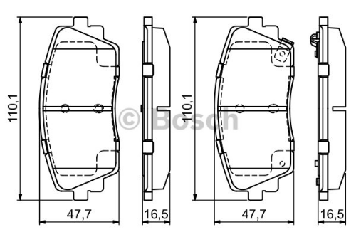 BOSCH 0 986 494 688 Fren Sistemleri Fren Balatası - KIA PICANTO II (TA) uyumlu