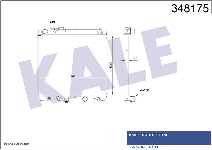 Su Radyatörü - KALE OTO RADYATÖR - 348175