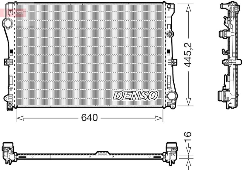 DENSO DRM17118 Soğutma Sistemi Su Soğutucu & Parçaları - MERCEDES-BENZ C-SERISI (W205) uyumlu