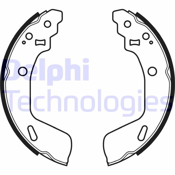 DELPHI LS2073 Fren Sistemleri Fren Pabucu - SUZUKI SWIFT IV (FZ, NZ) uyumlu
