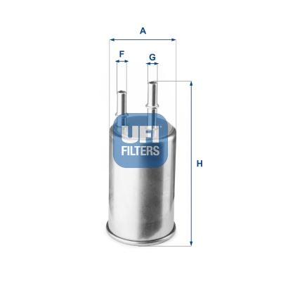 UFI 31.918.03 Yakıt Sistemi Yakıt Filtresi - VOLVO V60 I (155) uyumlu