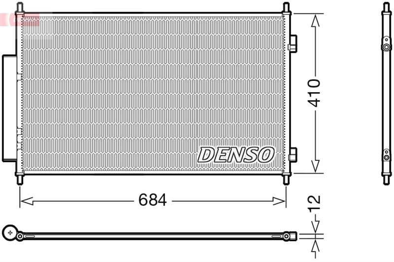 DENSO DCN40027 İklimlendirme Sistemi Klima Radyatörü - HONDA HR-V (RU) uyumlu