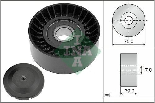 Schaeffler INA 532 0536 10 Motor Yönlendirme & Kılavuz Makarası - VW CRAFTER 30-35 Minibüs/Otobüs (2E_) uyumlu