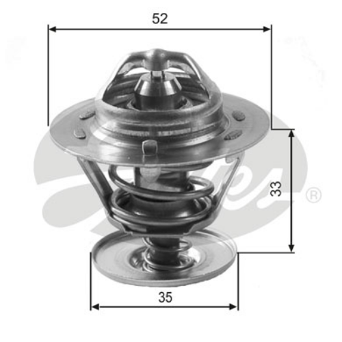 GATES TH12588G1 Motor Termostat - FORD ESCORT IV (GAF, AWF, ABFT) uyumlu
