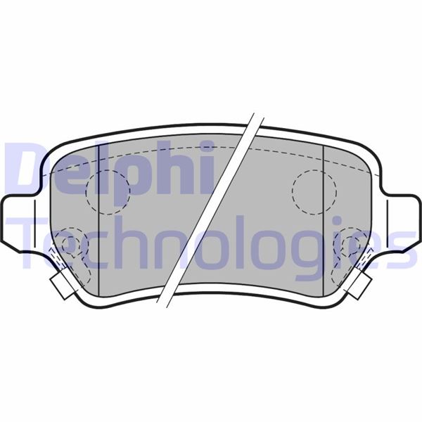 DELPHI LP2188 Fren Sistemleri Fren Balatası - OPEL MERIVA A MPV (X03) uyumlu
