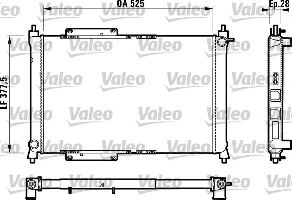 VALEO 731816 Soğutma Sistemi Su Soğutucu & Parçaları - ROVER 200 II Hatchback (RF) uyumlu