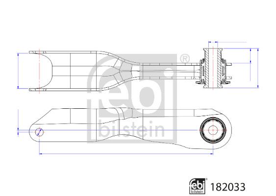 FEBI BILSTEIN 182033 Süspansiyon Sistemi Bugi Kolu - LAND ROVER RANGE ROVER IV (L405) uyumlu