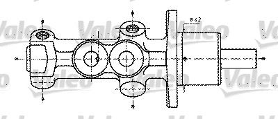 VALEO 402232 Fren Sistemleri Ana Fren Merkezi - RENAULT 19 I Chamade (L53_) uyumlu