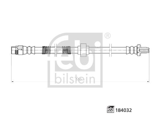 FEBI BILSTEIN 184032 Fren Sistemleri Fren Hortumları - OPEL MOVANO A Minibüs/Otobüs (X70) uyumlu