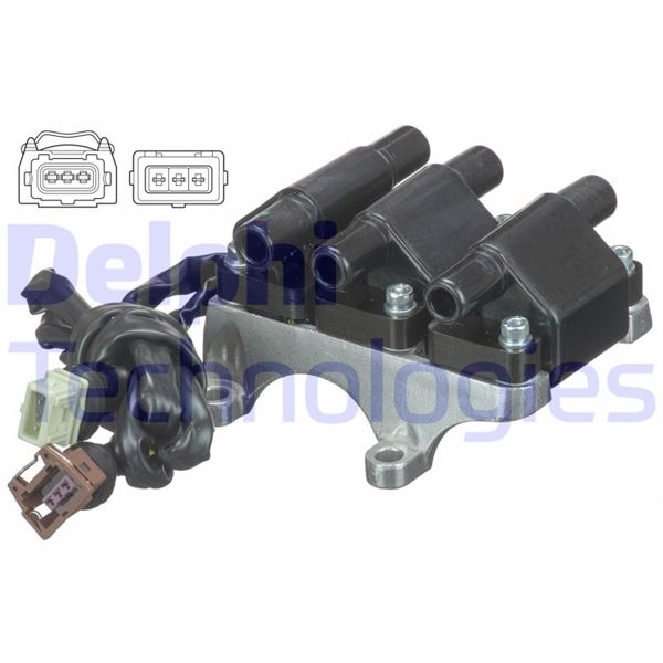 DELPHI GN10806-12B1 Ateşleme Sistemi Ateşleme Bobini - AUDI 100 C4 Sedan (4A2) uyumlu