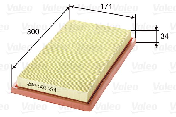 VALEO 585274 Motor Hava Filtresi - ALFA ROMEO ALFASUD Sprint (902_) uyumlu