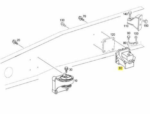Motor Kulağı - MERCEDES ORIJINAL - A9402401118