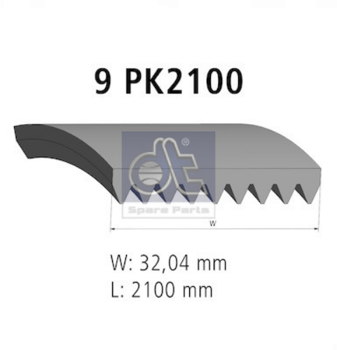 DT Spare Parts 4.80541 Motor Kayış - MERCEDES-BENZ AXOR 2 uyumlu