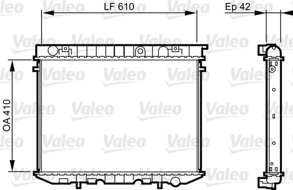VALEO 734353 Soğutma Sistemi Su Soğutucu & Parçaları - OPEL FRONTERA A Sport (U92) uyumlu
