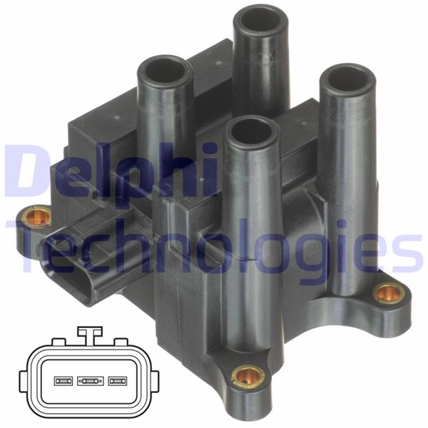 DELPHI GN10832-12B1 Ateşleme Sistemi Ateşleme Bobini - MAZDA 6 Hatchback (GG) uyumlu