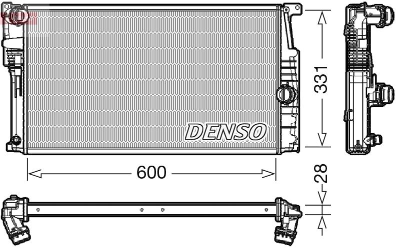 DENSO DRM05014 Soğutma Sistemi Su Soğutucu & Parçaları - BMW 1 (F20) uyumlu