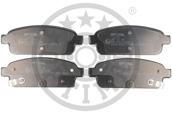 OPTIMAL BP-12398 Fren Sistemleri Fren Balatası - OPEL ASTRA J Sports Tourer (P10) uyumlu